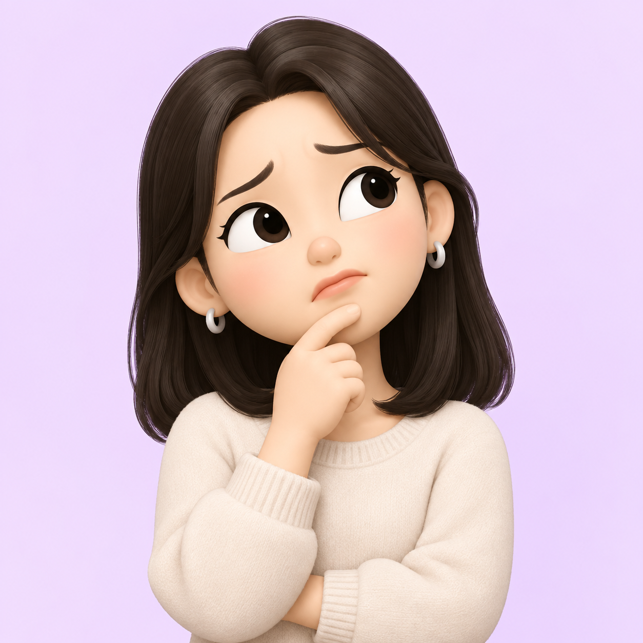 고민하는 캐릭터